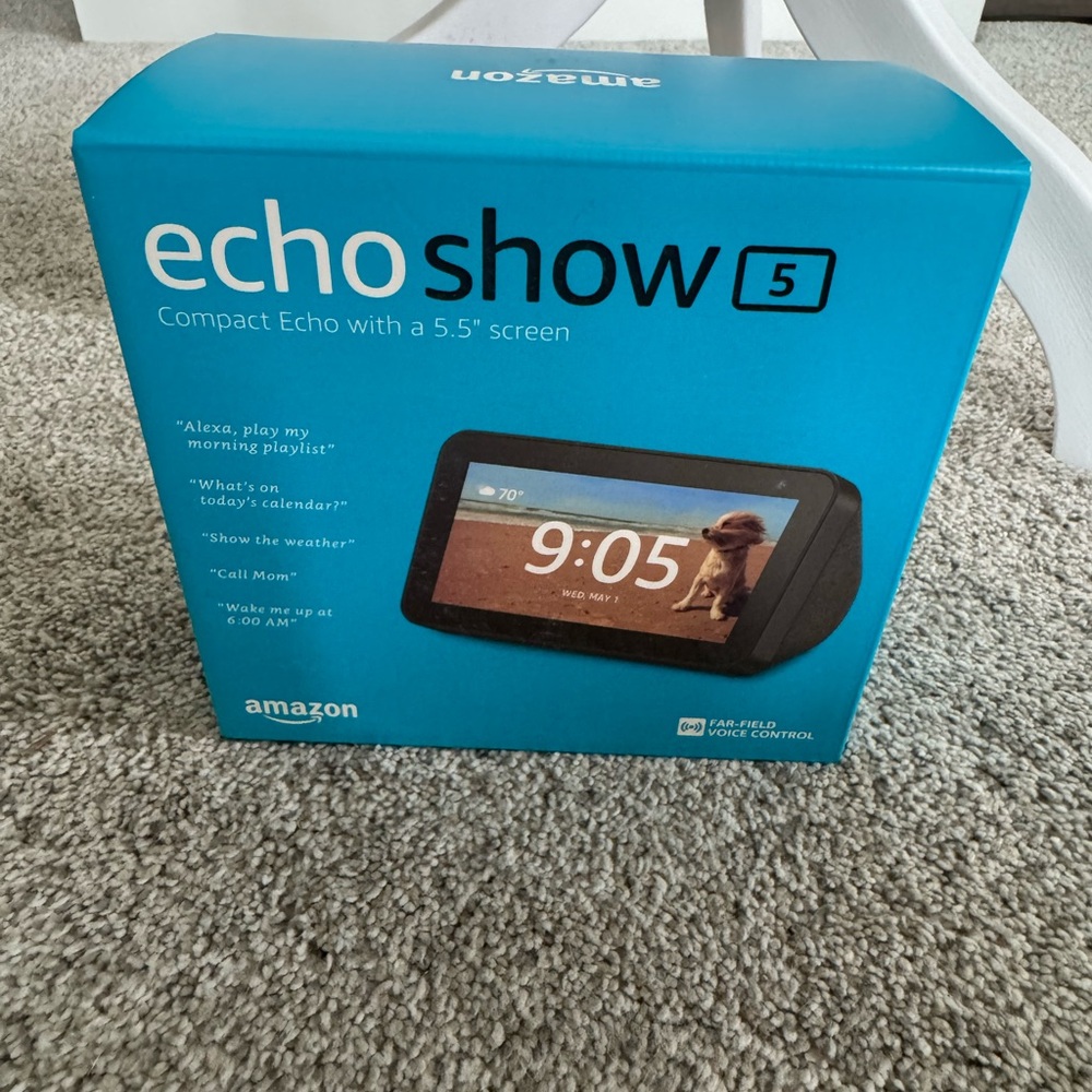 Amazon Echo Show 5 in Vibrant Blue
